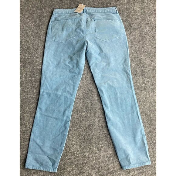 Peter Millar Pants Womens 10 Sky Blue Corduroy Straight Golf Active‎ NEW $129 - Picture 1 of 10